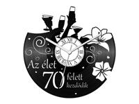 Női szülinapi bakelit óra - 70 felett