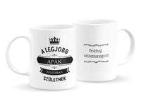 Legjobb apák szülinapos bögre - július