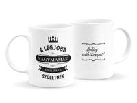 Legjobb nagymamák szülinapos bögre - április