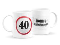 Sebességkorlát szülinapi bögre - 40