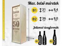 Születésnap 13 bortartó doboz méretek