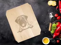 Szögletes vágódeszka - Angol mastiff