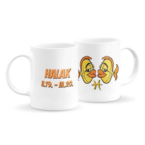 Halak csillagjegyes vicces bögre