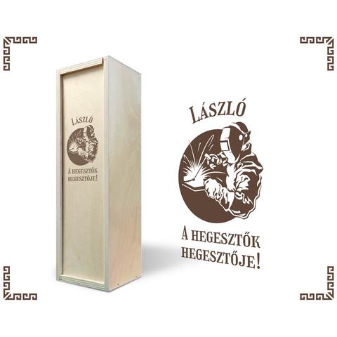 Hegesztő bortartó doboz