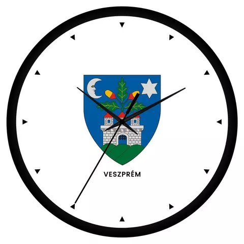 Veszprém megye címeres falióra