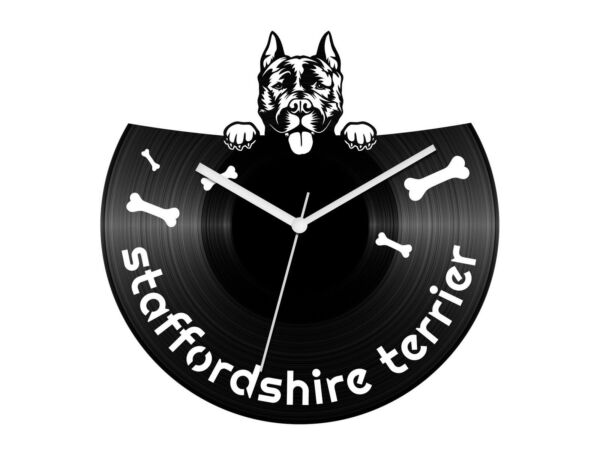 Staffordshire terrier bakelit óra