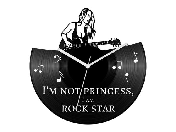 Rocksztár bakelit óra