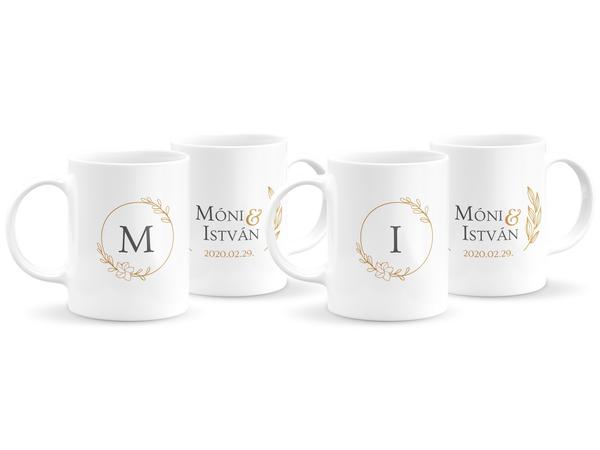 Monogramos páros bögre 4