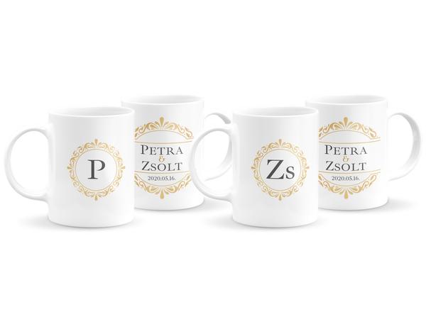 Monogramos páros bögre 8