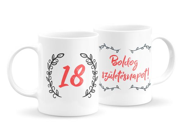 Születésnapi számos bögre 18