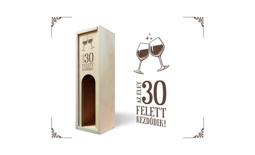 Születésnapos, névnapos bortartó doboz ajándékzacskó helyett!